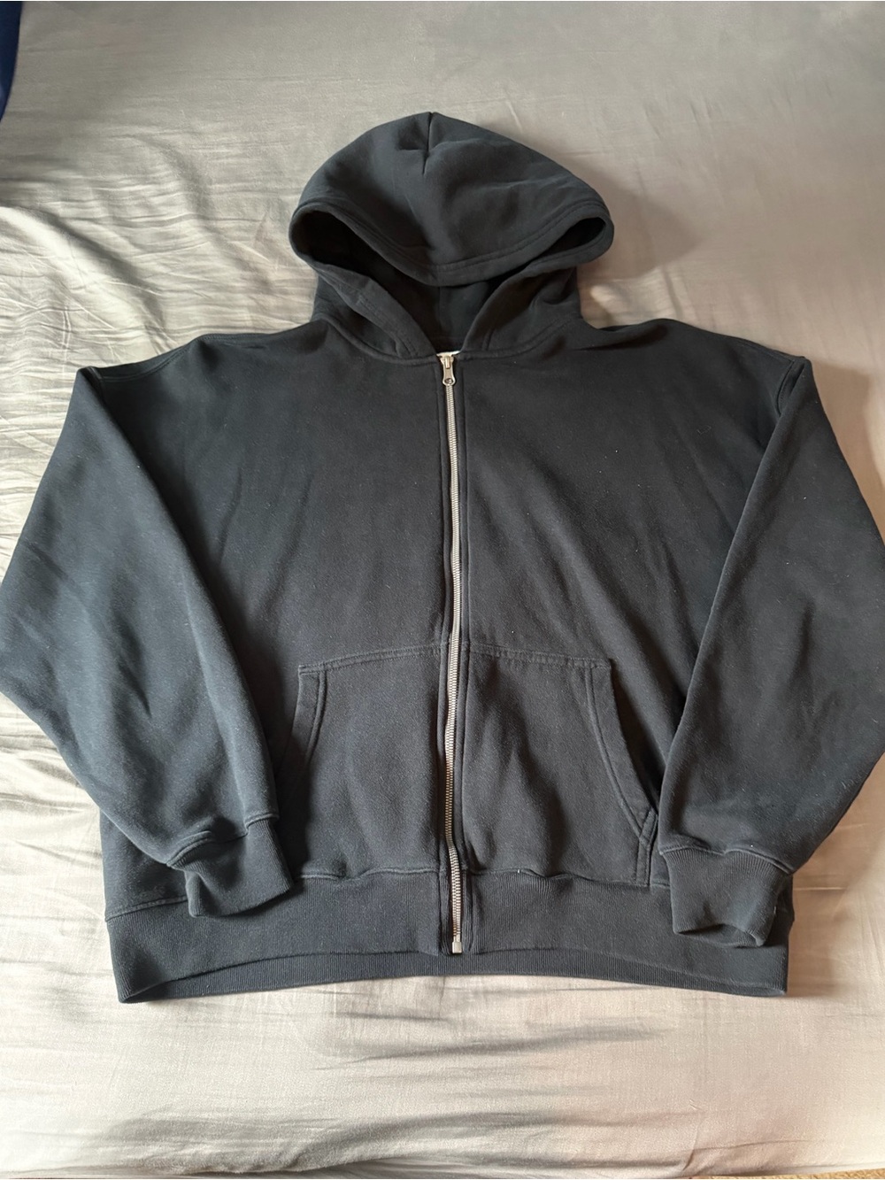 Hollister Mens Zip Up Boxy Fit Hoodie